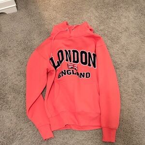 Red London England Hoodie